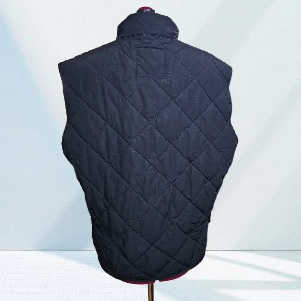 J. Crew Sussex Quilted Primaloft Vest Jacket Coat Navy Blue Men's